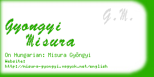 gyongyi misura business card